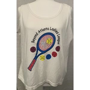 beyond atlanta ladies league pickleball tennis crewneck tank 80s 90s retro